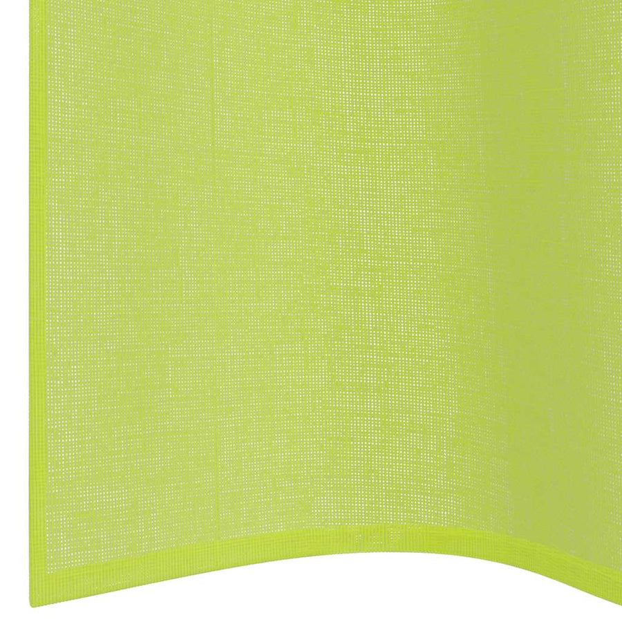 Gordijnen voile met doorvoertules 2 st 140x175 cm appelgroen