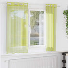 Vitrage gordijnen 2 st 140x175 cm appelgroen