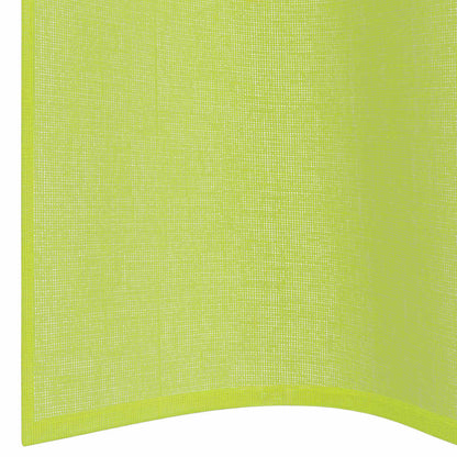 Gordijnen Voile met doorvoertules 2 st 140x260 cm appelgroen