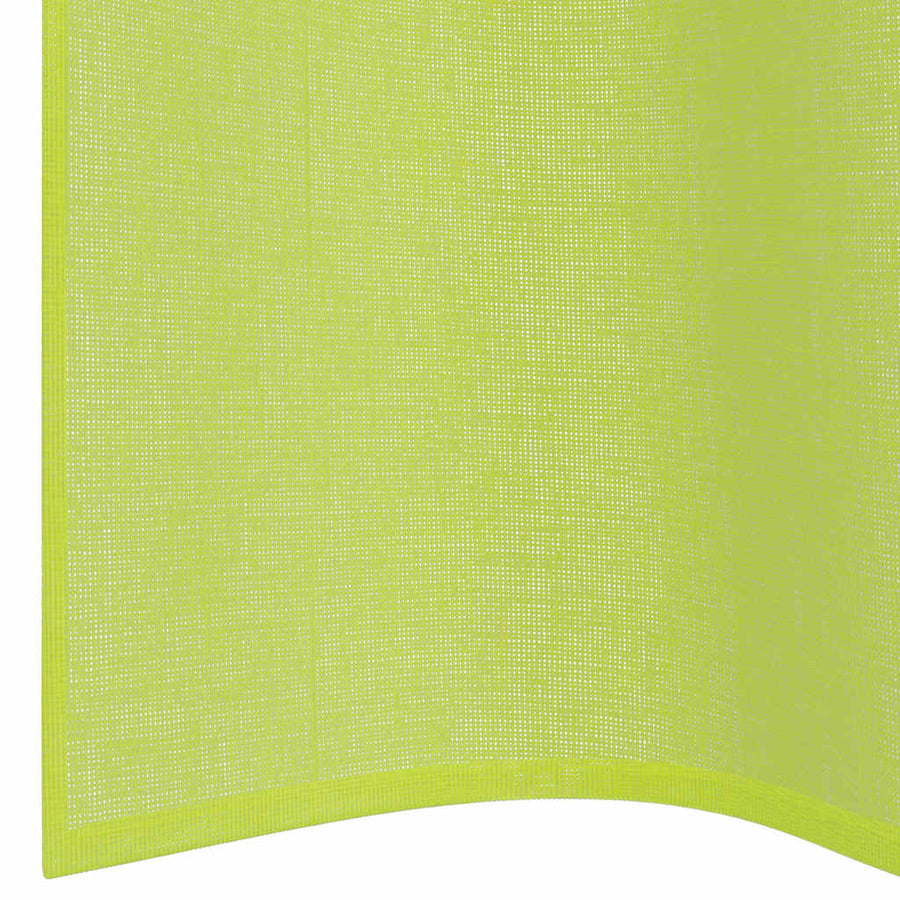 Gordijnen Voile met doorvoertules 2 st 140x260 cm appelgroen