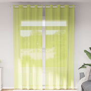 Voile gordijnen 2 st 140x260 cm appelgroen
