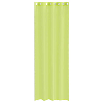 Voile Gordijnen met doorvoertules 2 st 140x300 cm appelgroen