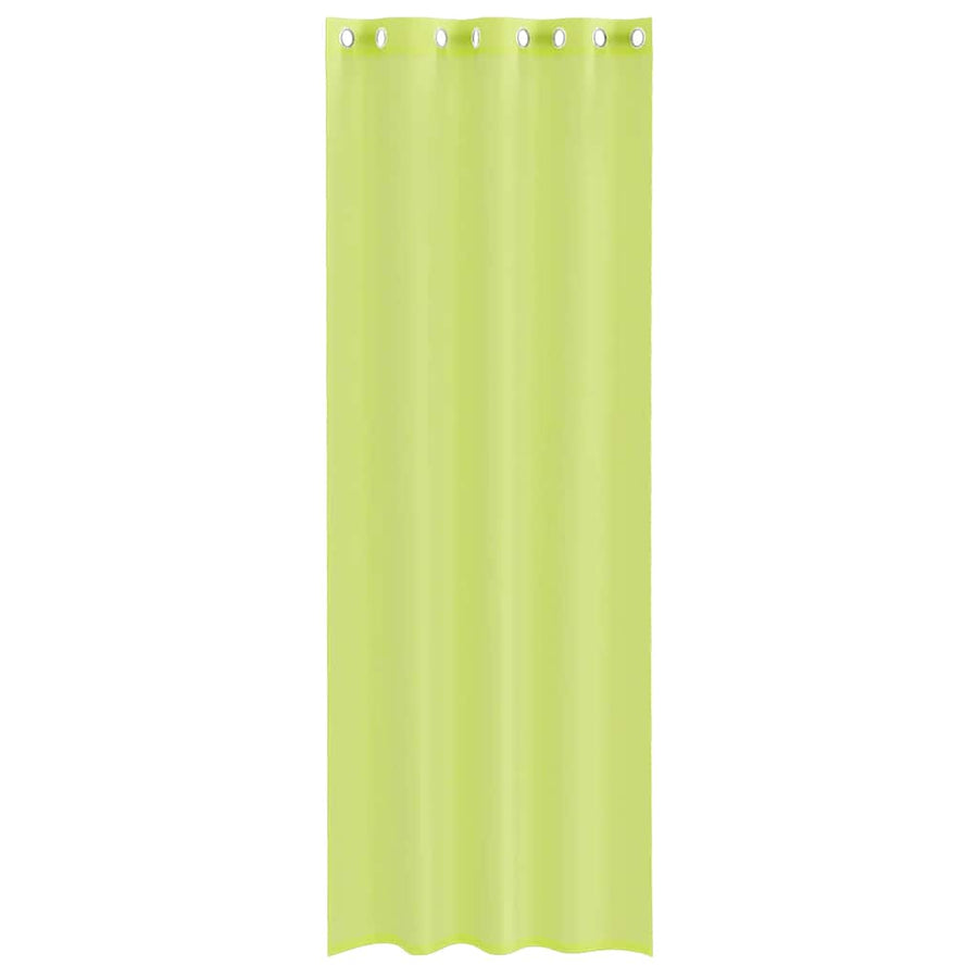 Voile Gordijnen met doorvoertules 2 st 140x300 cm appelgroen
