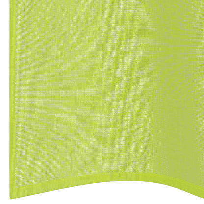 Voile Gordijnen met doorvoertules 2 st 140x300 cm appelgroen