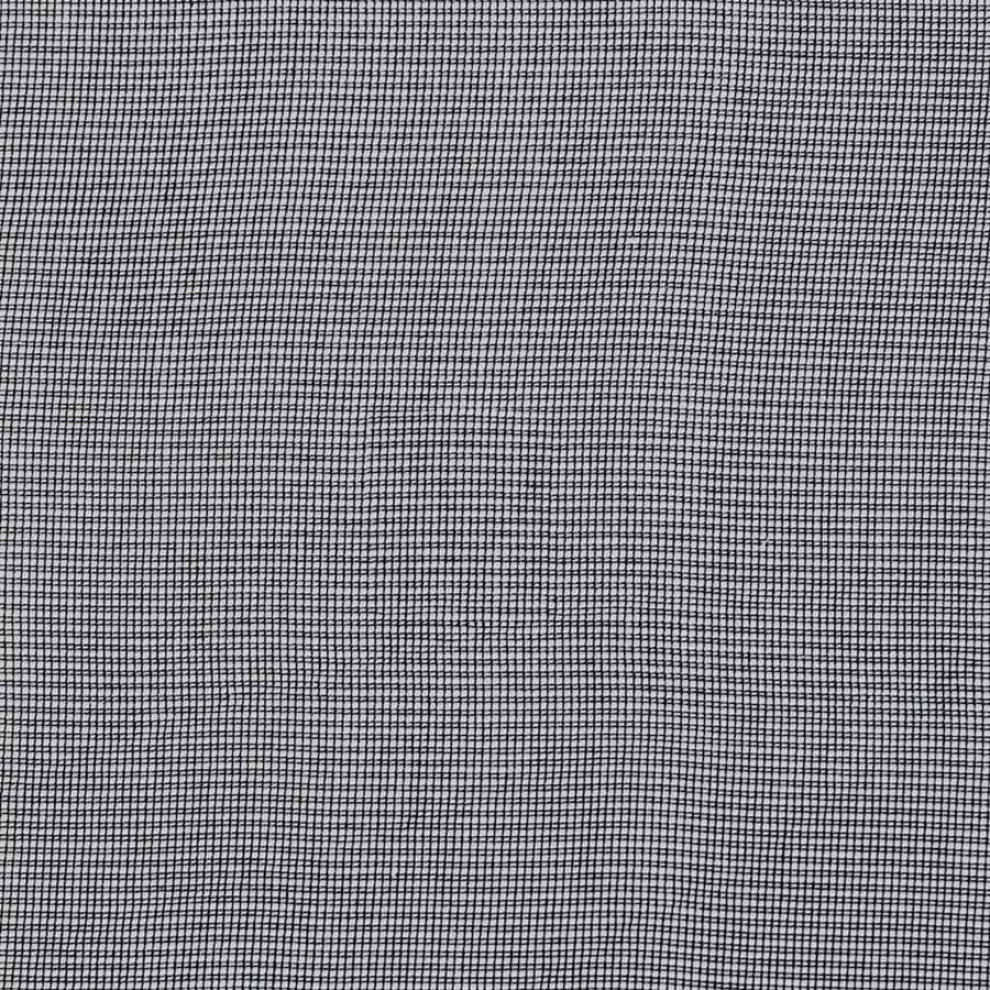 Gordijnen voile met doorvoertules 2 st 140x245 cm zwart