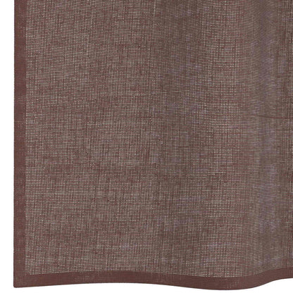 Gordijnen voile met doorvoertules 2 st 140x300 cm bruin