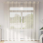 Vitrage gordijnen 2 st 140x225 cm crème
