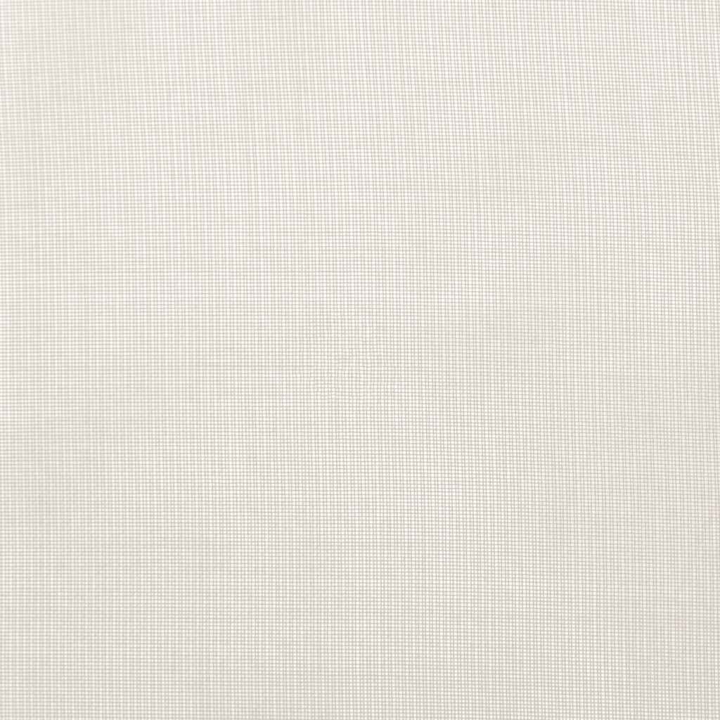 Gordijnen Voile met doorvoertules 2 st 140x300 cm crème