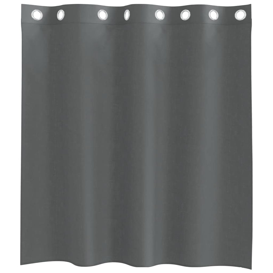 Gordijnen voile met doorvoertules 2 st 140x140 cm donkergrijs