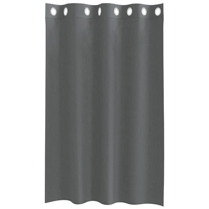 Gordijnen voile met doorvoertules 2 st 140x175 cm donkergrijs