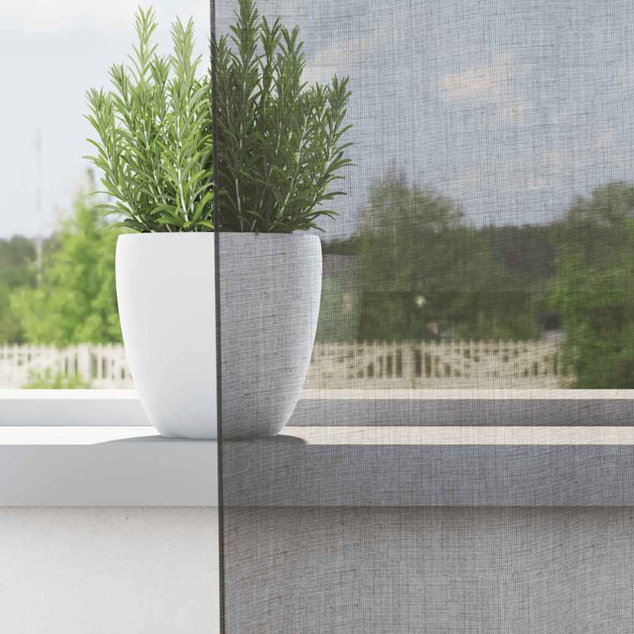 Gordijnen voile met doorvoertules 2 st 140x245 cm donkergrijs