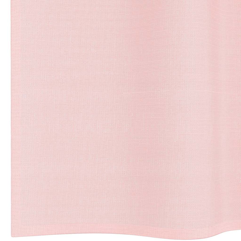 Gordijnen voile met doorvoertules 2 st 140x140 cm lichtroze