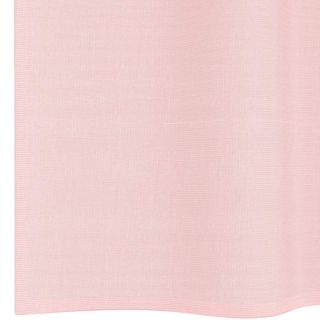 Gordijnen voile met doorvoertules 2 st 140x225 cm lichtroze
