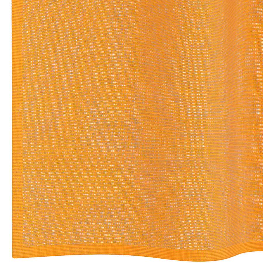 Gordijnen voile met doorvoertules 2 st 140x140 cm oranje