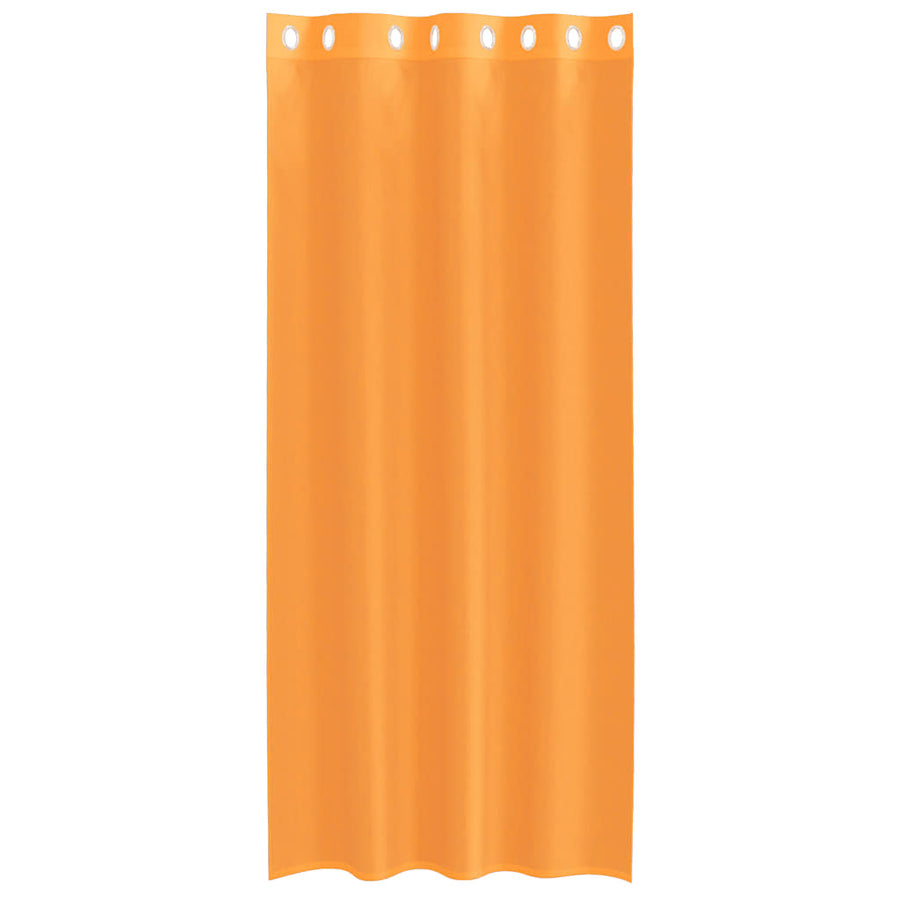 Gordijnen met doorvoertules 2 st 140x225 cm oranje