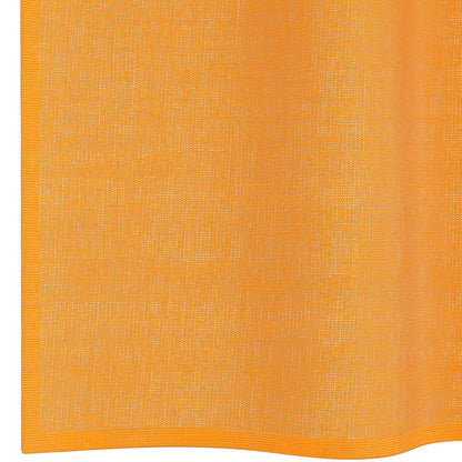 Gordijnen voile met doorvoertules 2 st 140x260 cm oranje