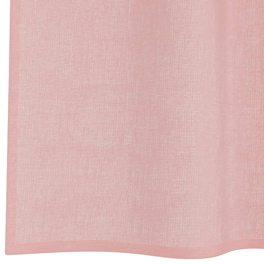 Gordijnen voile met doorvoertules 2 st 140x245 cm roze
