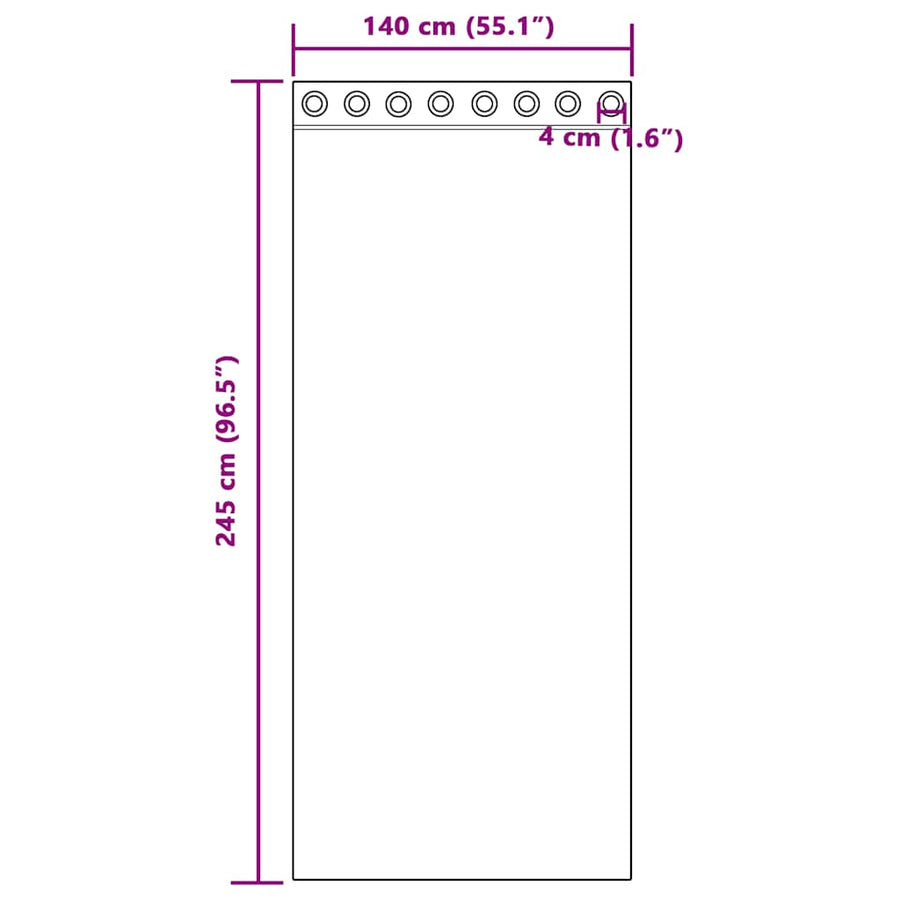 Gordijnen voile met doorvoertules 2 st 140x245 cm roze