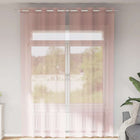 Gordijnen voile 2 st 140x300 cm roze