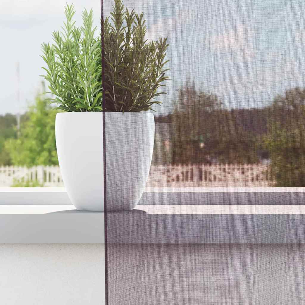 Gordijnen voile met doorvoertules 2 st 140x225 cm paars