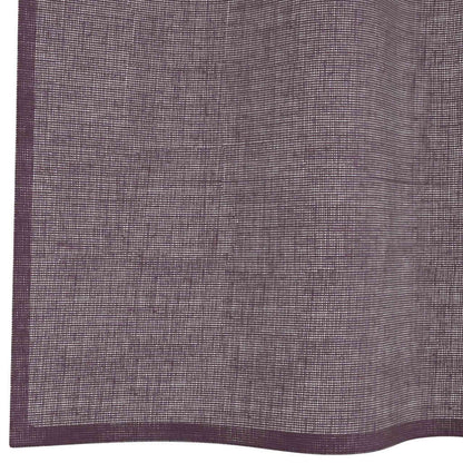 Gordijnen voile met doorvoertules 2 st paars 140x260 cm