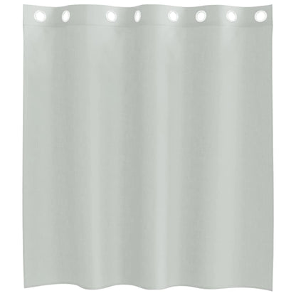 Gordijnen voile met doorvoertules 2 st 140x140 cm lichtgrijs