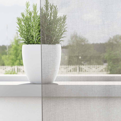 Gordijnen voile met doorvoertules 2 st 140x225 cm lichtgrijs
