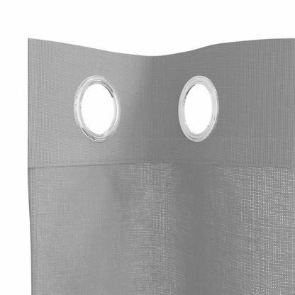 Gordijnen voile met doorvoertules 2 st 140x245 cm lichtgrijs