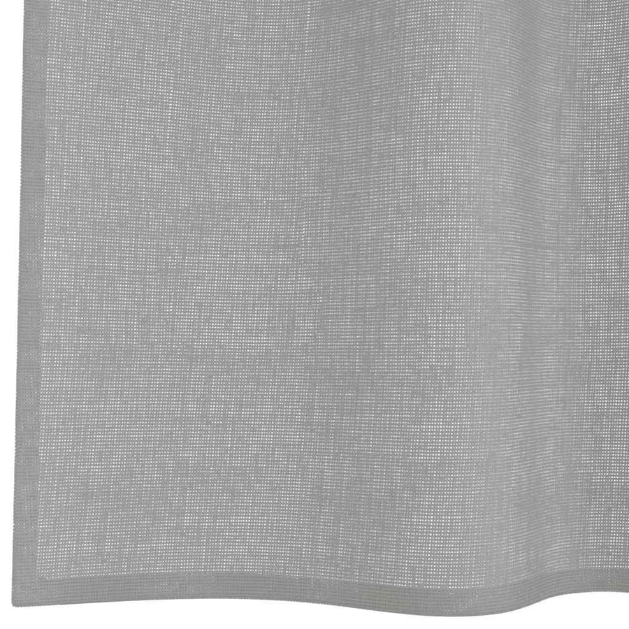 Gordijnen voile met doorvoertules 2 st 140x245 cm lichtgrijs