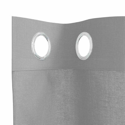 Gordijnen voile met doorvoertules 2 st 140x260 cm lichtgrijs