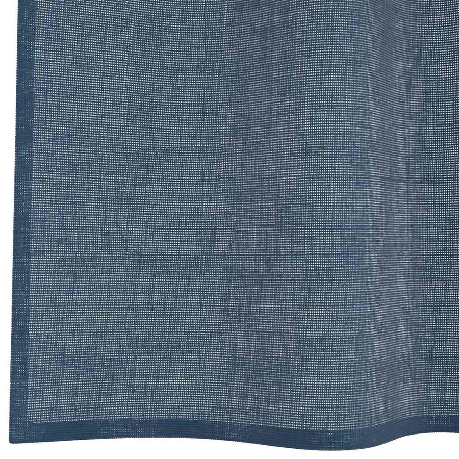 Gordijnen voile met doorvoertules 2 st koningsblauw