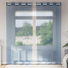 Voile curtains with eyelets 2 pcs royal blue