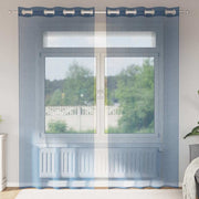 Gordijn voile 2 st 140x245 cm koningsblauw