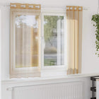 Curtains Voile with eyelets 2 pcs sand