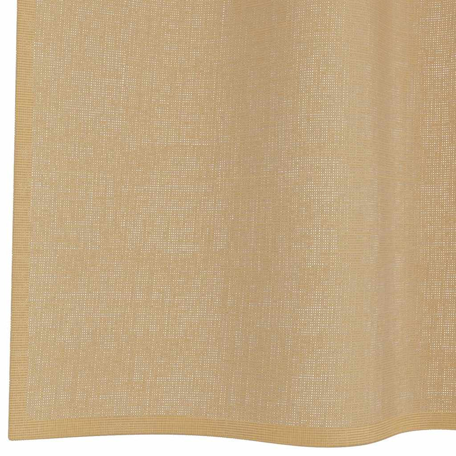 Gordijnen Voile met doorvoertules 2 st zand