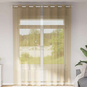 Vitrage 140x260 cm zand 2 stuks