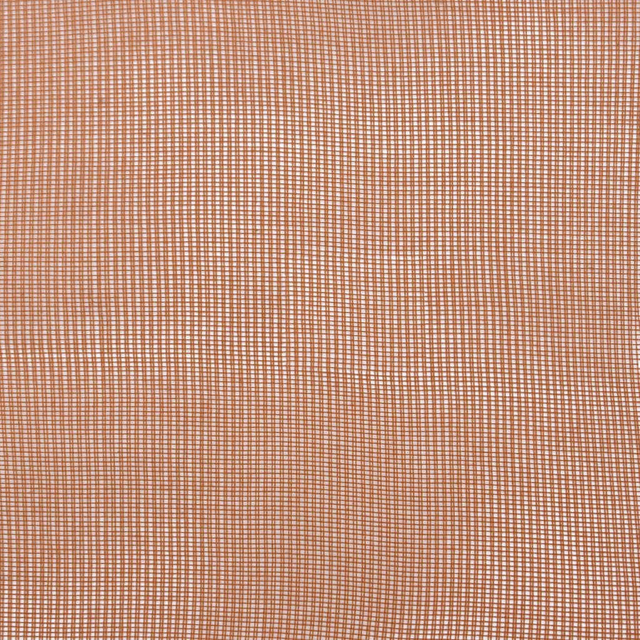 Gordijnen voile met doorvoertules 2 st terracotta