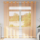 Voile curtains with eyelets 2 pcs terracotta