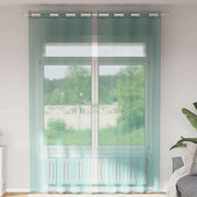 Gordijnen voile 2 st 140x300 cm turkoois