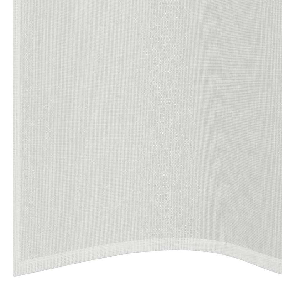 Gordijnen voile met doorvoertules 2 st wit