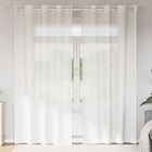 Voile curtains with eyelets 2 pcs white