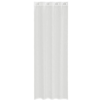 Gordijnen voile met doorvoertules 2 st wit