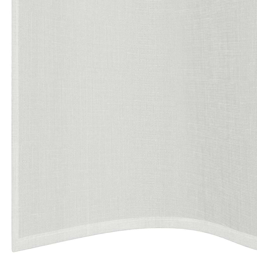 Gordijnen voile met doorvoertules 2 st wit