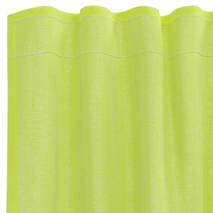 Gordijnen voile met roedezakken 2 st appelgroen