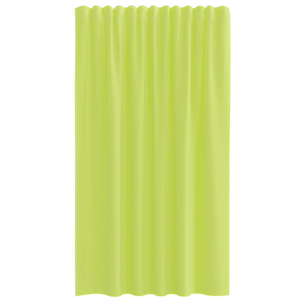 Gordijnen voile met roedezakken 2 st appelgroen