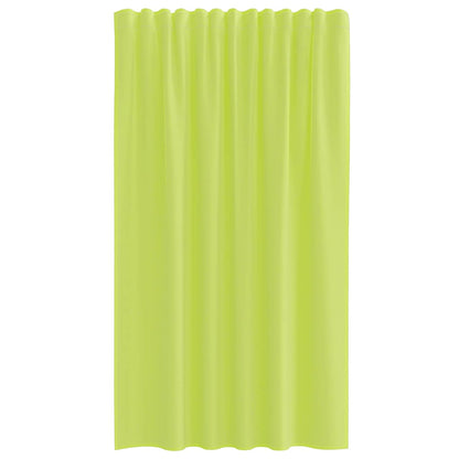 Gordijnen voile met roedezakken 2 st appelgroen