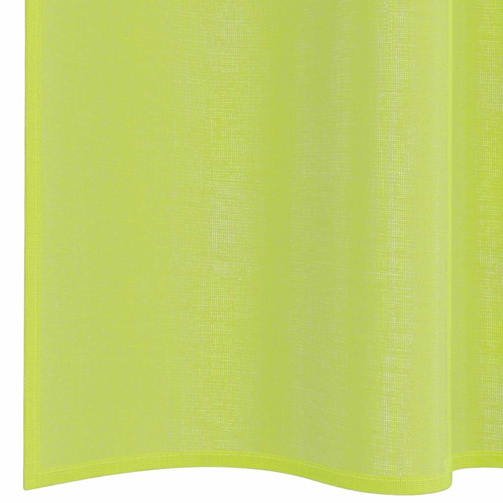 Gordijnen voile met roedezakken 2 st appelgroen