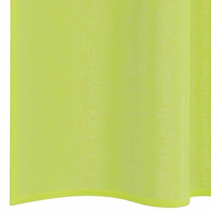 Gordijnen voile met roedezakken 2 st appelgroen