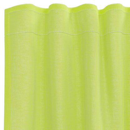 Gordijnen voile met roedezakken 2 st appelgroen
