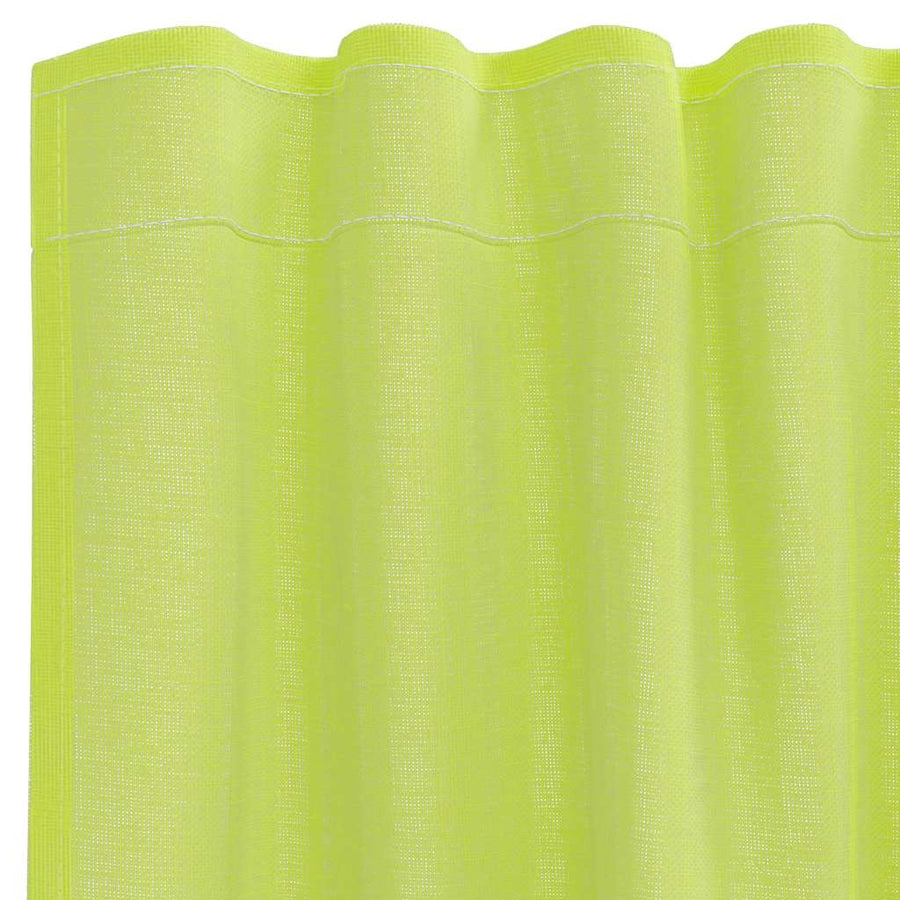 Gordijnen voile met roedezakken 2 st appelgroen